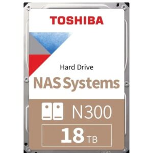 Toshiba N300 18TB 3.5-Inch SATA 6.0 Gbit/s 7200 RPM NAS Internal Hard Disk Drive ( HDWG51JAZSTA )