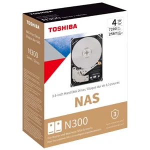 Toshiba N300 4TB 3.5-Inch SATA 6Gb/s 7200 RPM NAS Internal Hard Disk Drive ( HDWG740AZSTC )