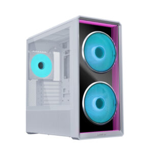 Lian Li Lancool 217 INF  White E-ATX Mid Tower Tempered Glass ARGB Pc Cabinet With Pre-installed Fans ( LAN217INFW )