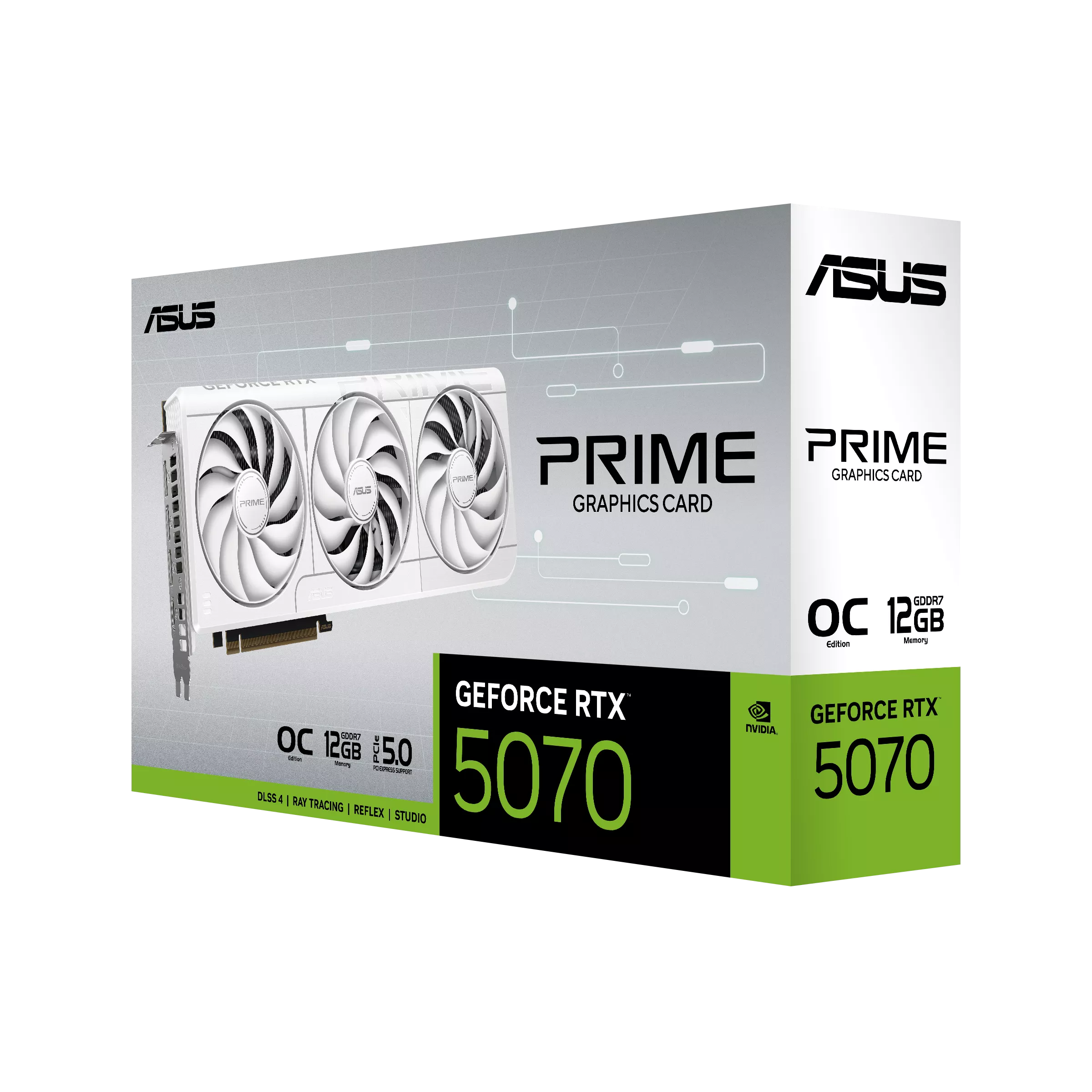Asus Prime GeForce RTX 5070 White OC Edition 12GB GDDR7 192-Bit Gaming Graphics Card With Triple Fans ( PRIME-RTX5070-O12G-WHITE ) - Image 11