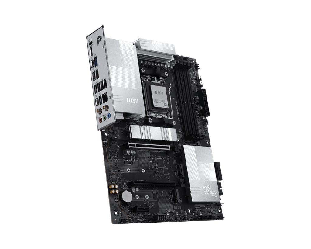 MSI PRO X870E-S EVO WIFI ATX Motherboard ( AMD Socket AM5, Supports AMD Ryzen 9000, 8000, 7000 Series Desktop CPU, 4x DDR5 RAM Slots, Max 256GB RAM ) - Image 4
