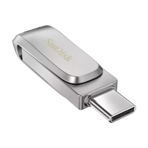 SanDisk Ultra Dual Drive Luxe c4 256GB USB Type-C and Type-A USB 3.2 Gen 1 2-in-1 Silver Flash Drive ( SDDDC4-256G-I35 )