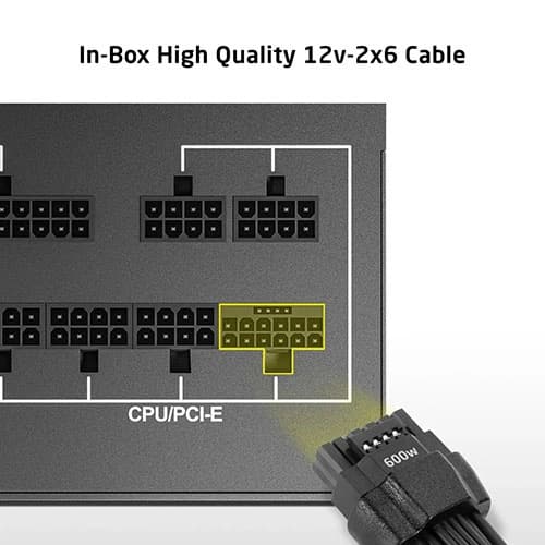 ProLab Design XPower XP-1000P 1000w ATX 3.1 Compliance 80+ Platinum Certifications Fully Modular Power Supply Unit - Image 3