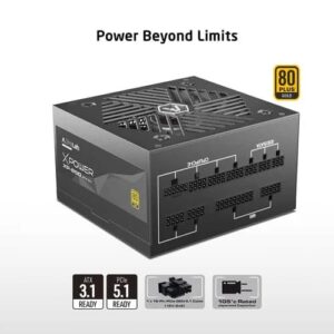 ProLab Design XPower XP-850 850W ATX 3.1 Compliance 80+ Gold Certifications Fully Modular Design Power Supply Unit