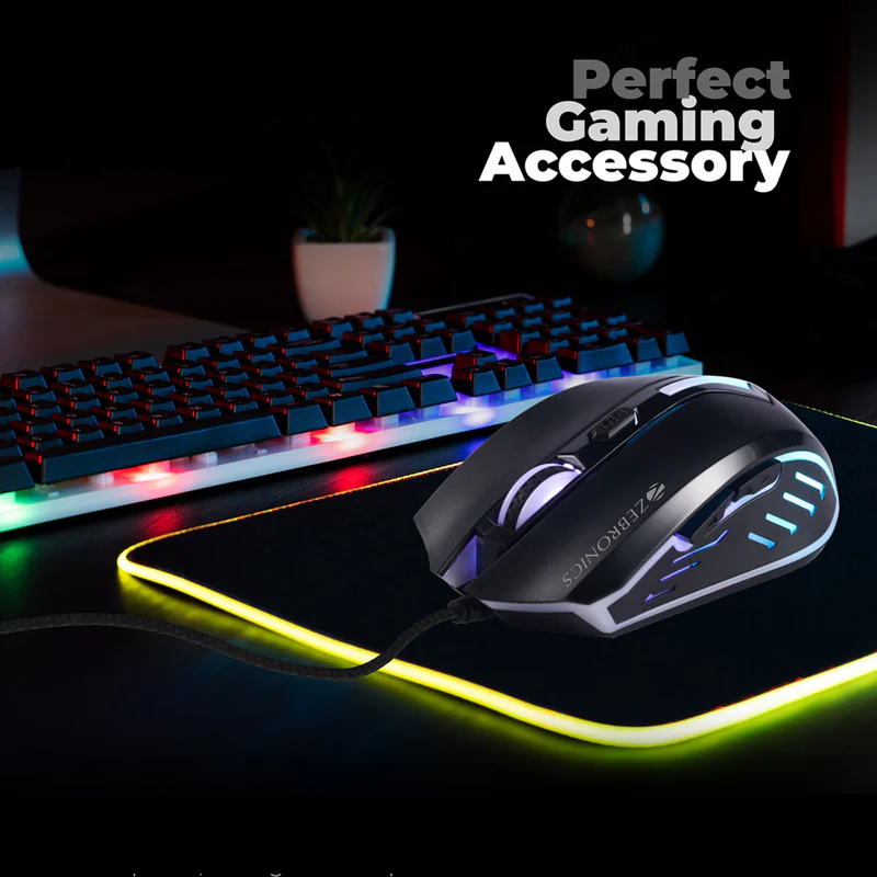 Zebronics Zeb Sniper Wired Multicolor LED Lights 2400 DPI Plug & Play Premium Gaming Mouse - Image 5