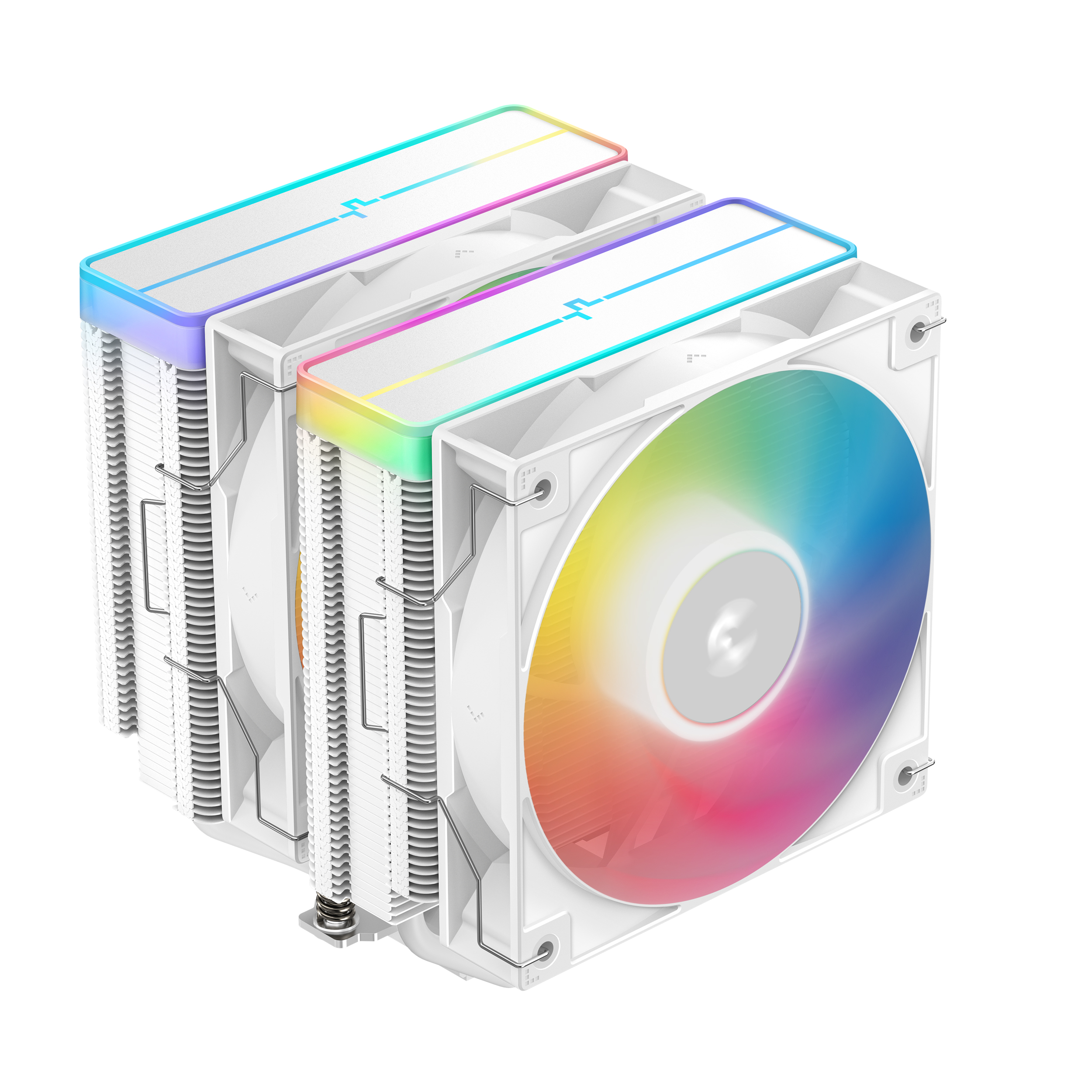 Deepcool AG620 WH ARGB V2 120mm Dual-Tower White CPU Air Cooler With Two Fine-Tuned 120Mm ARGB PWM Fans For Powerful Cooling ( R-AG620-WHAMMN-GJD )
