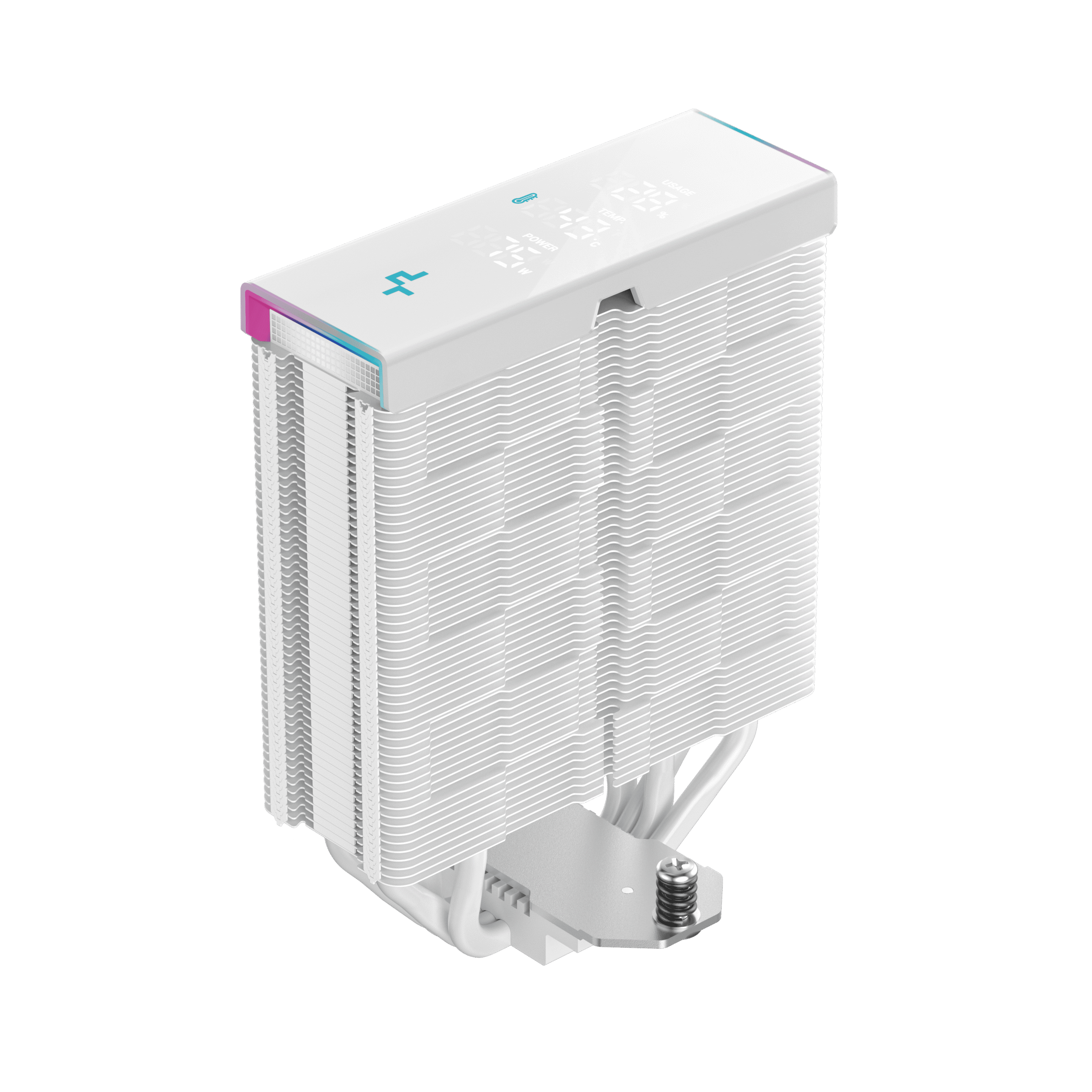 Deepcool AK400 DIGITAL PRO WH 120mm CTT 2.0 Heatpipe Technology White CPU Air Cooler With ARGB Lighting ( R-AK400-WHAPMN-G ) - Image 7