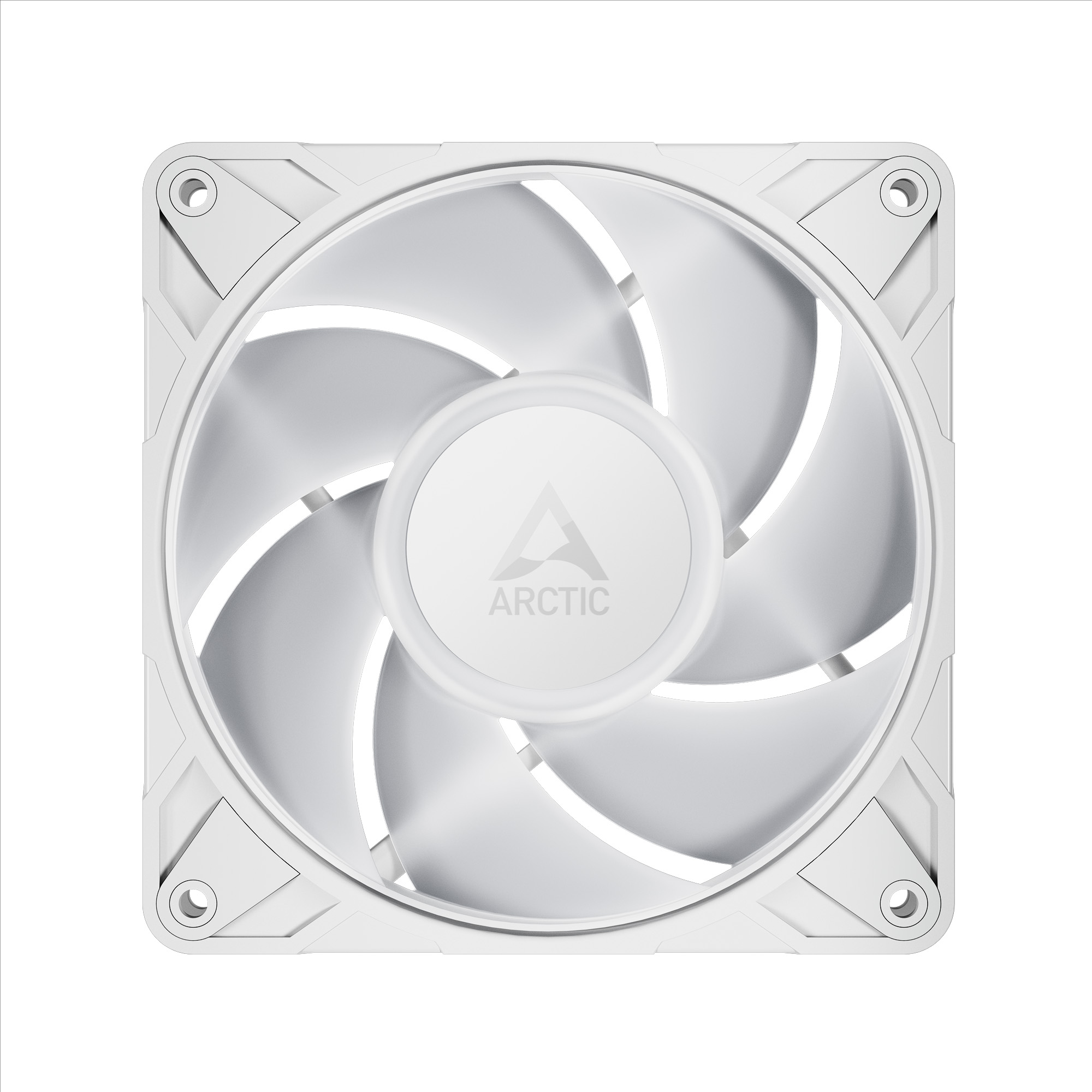 Arctic P12 Pro ARGB White 120mm A-RGB PWM Triple Pack Case Fan With Cable Splitter ( ACFAN00326A ) - Image 4
