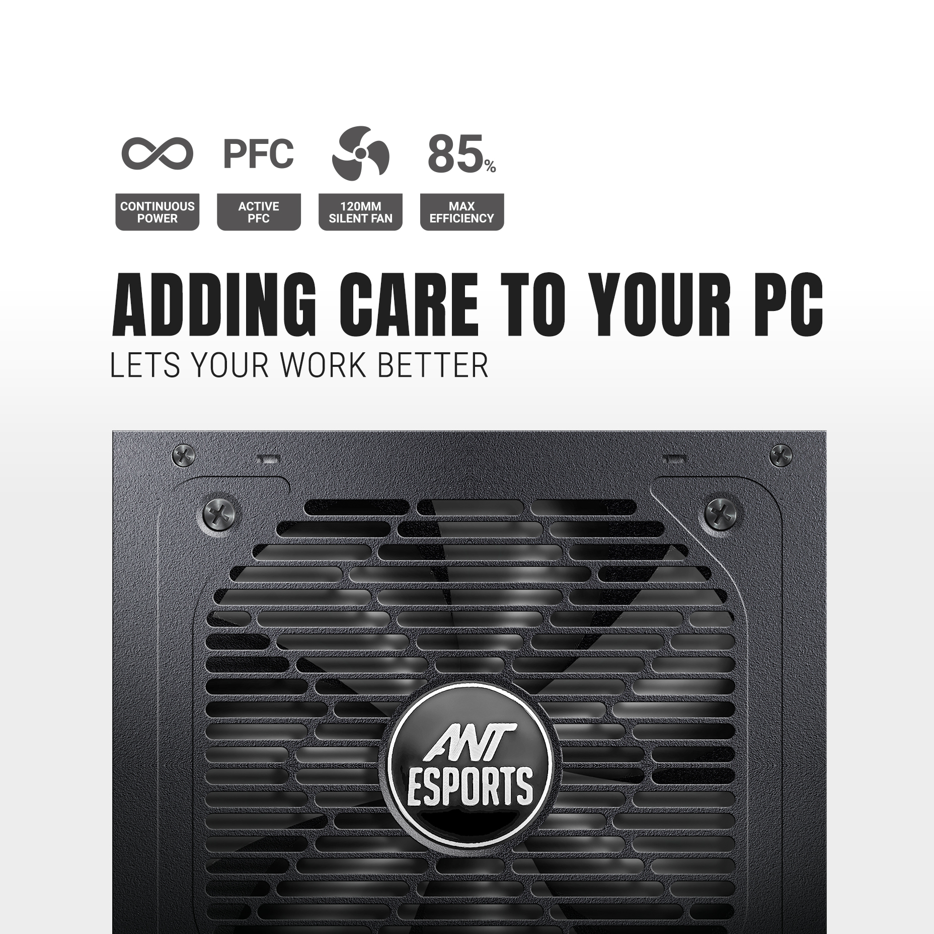 Ant Esports FG550 V2 550W 80+Gold Full Modular Black Power Supply Unit ( AESP0392 ) - Image 5