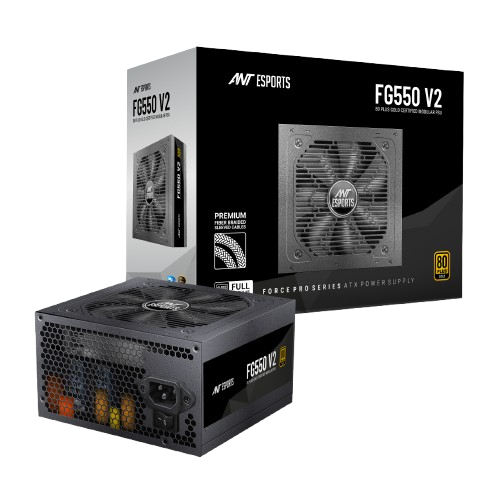 Ant Esports FG550 V2 550W 80+Gold Full Modular Black Power Supply Unit ( AESP0392 )