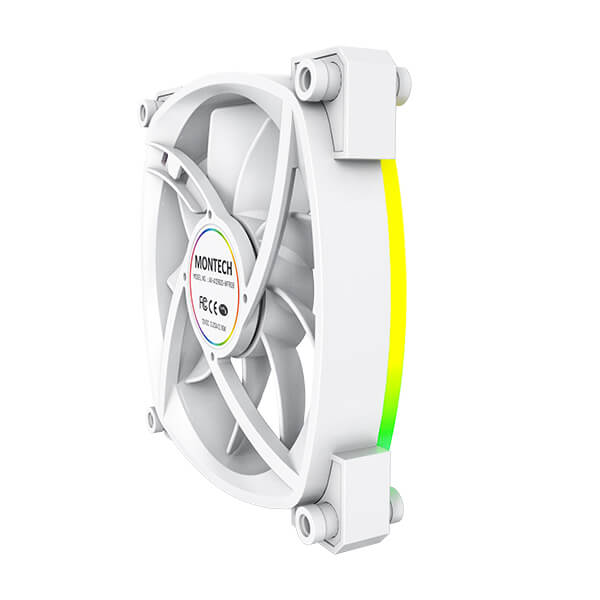Montech AX120 PWM White 120mm ARGB Triple Pack Cabinet Fan - Image 6