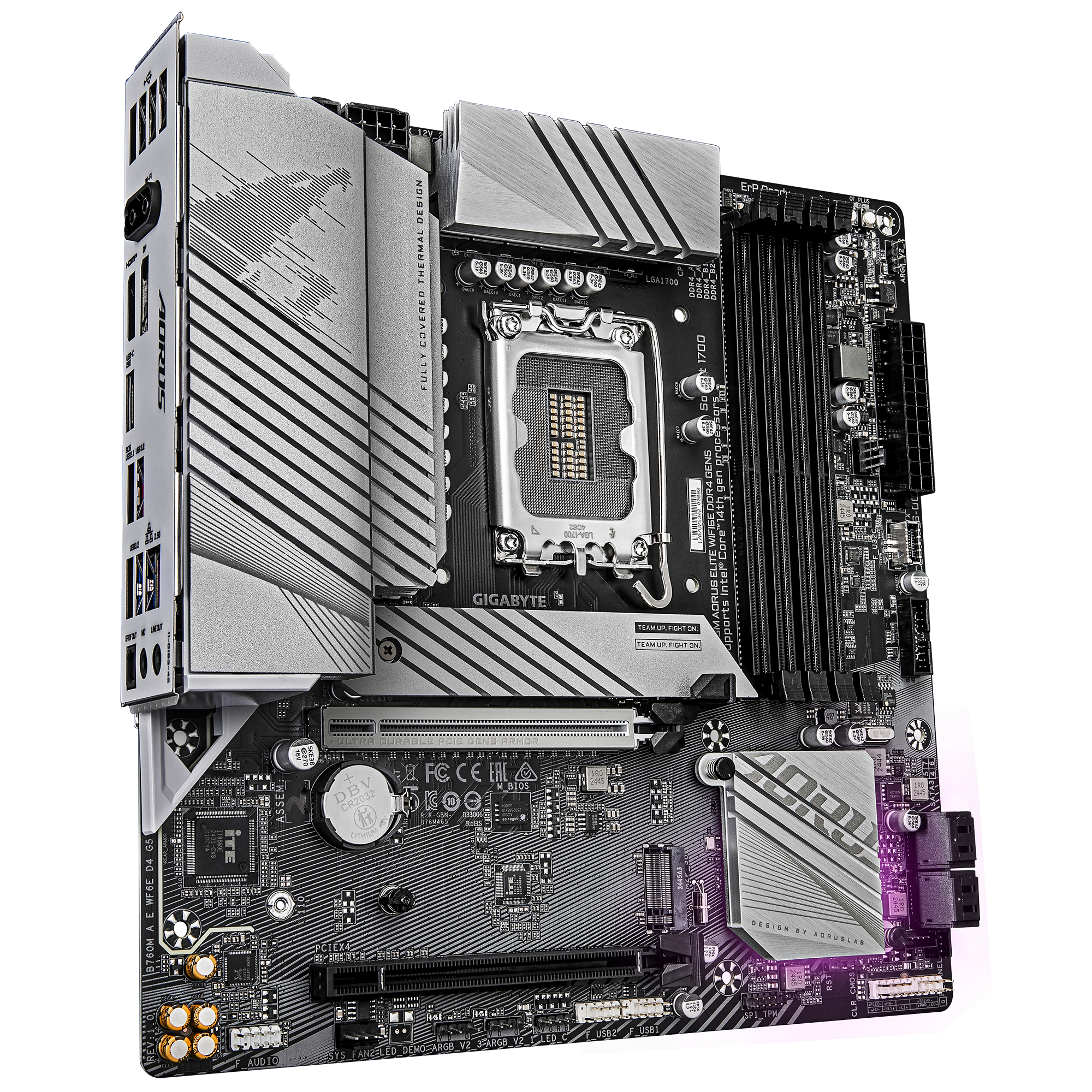 Gigabyte B760M AORUS ELITE WIFI6E DDR4 GEN5 Micro ATX Motherboard ( Intel Socket LGA1700, Support 14th, 13th, and 12th Gen Intel Core, Pentium Gold and Celeron Cpu, 4 x DDR4 RAM Slots, Max 128GB RAM Support ) - Image 3