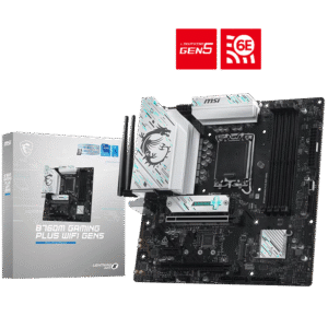 MSI B760M GAMING PLUS WIFI GEN5 mATX Motherboards ( Intel LGA 1700 Socket, Supports Intel Core 14th, 13th, 12th Gen Cpu , Intel Pentium Gold and Celeron Cpu, 4x DDR5 RAM Slots, Max 256GB RAM Support )