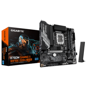 Gigabyte B760M GAMING X WIFI6E DDR4 GEN5 Micro ATX Motherboard ( Intel Socket LGA1700, Support 14th, 13th, and 12th Gen Intel Core, Pentium Gold and Celeron Cpu, 4 x DDR4 RAM Slots, Max 128GB RAM Support )