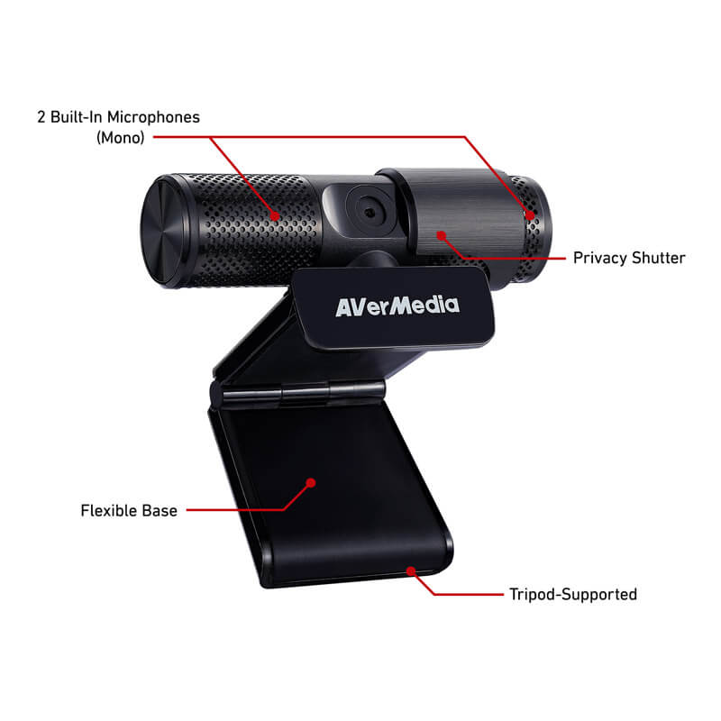 AVerMedia Live Streamer 3 in 1 Kit BO311 With Capture Card 1080p Webcam and USB Microphone Background Voice Removal - Image 3