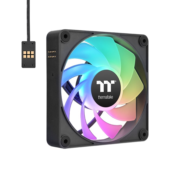 Thermaltake CT120 EX Reverse ARGB Sync 2000 RPM Black Triple Pack PC Cooling Chassis Fan ( CL-F192-PL12SW-A ) - Image 3