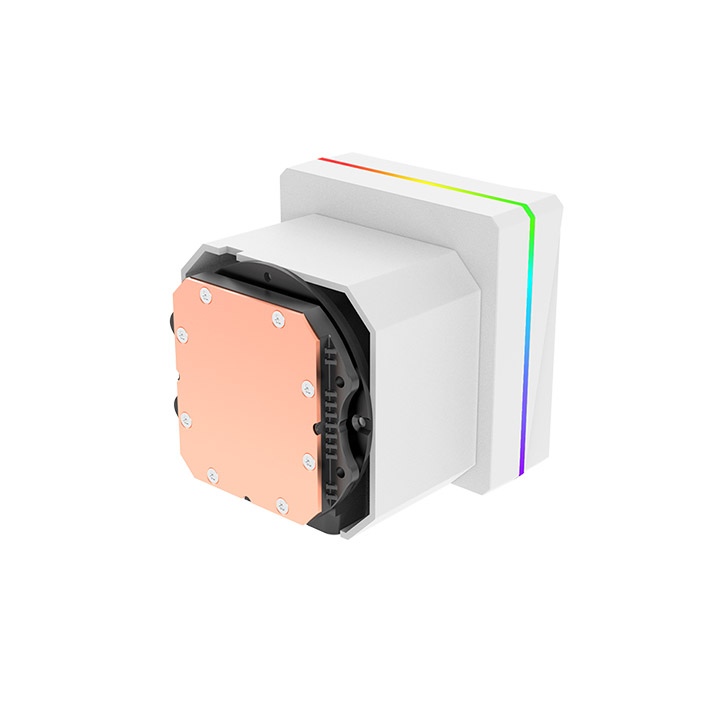 Thermaltake TH360 V3 Ultra ARGB Sync Snow Edition 360mm AIO Cpu Liquid Cooler With 3.95″ Stylish Square LCD Display Pump Head ( CL-W476-PL12SW-A ) - Image 3