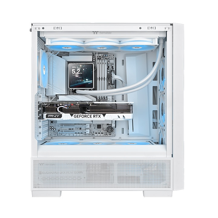 Thermaltake TH360 V3 Ultra ARGB Sync Snow Edition 360mm AIO Cpu Liquid Cooler With 3.95″ Stylish Square LCD Display Pump Head ( CL-W476-PL12SW-A ) - Image 6