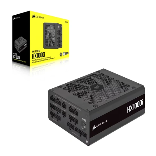 Corsair HX1000i Fully Modular 1000 Watt Ultra-Low Noise Platinum ATX 3.1 PCIe 5.1 Certified Power Supply Unit ( CP-9020259-IN-ATX-3.1 ) - Image 4