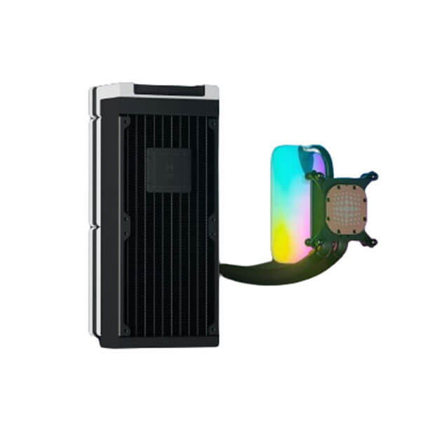 Hyte THICC Q60 240mm Black and White CPU Liquid Cooler ( FAN-HYTE-Q60-BW ) - Image 4