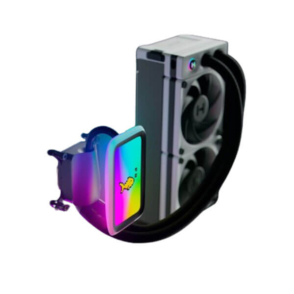 Hyte THICC Q60 240mm Black and White CPU Liquid Cooler ( FAN-HYTE-Q60-BW ) - Image 5