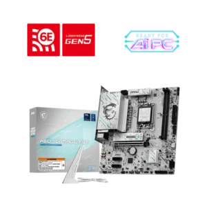 MSI H810M GAMING WIFI6E mATX Motherboard ( Intel Socket LGA 1851, Supports Intel Core Ultra (Series 2) Cpu, 2x DDR5 RAM Slots, Max 128GB RAM Support )