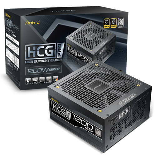 Antec HCG1200 PRO Platinum ATX 3.1 Full-Modular 1200W 80 Plus Platinum Power Supply Unit For The Ultimate Gamer