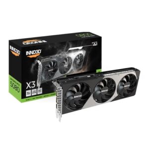 INNO3D RTX 5080 X3 16GB GDDR7 256-bit SFF Gaming Graphics Card With Triple Fans ( N50803-16D7-376068N )