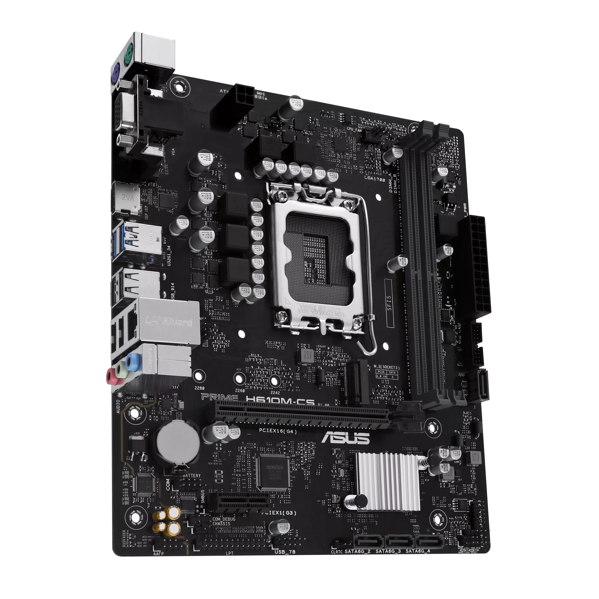 Asus Prime H610M-CS-CSM mATX Motherboard ( Intel Socket LGA1700, Supports Intel Core 14th & 13th Gen Processors, Intel Core 12th Gen, Pentium Gold and Celeron Cpu, 2 xDDR5 RAM Slots, Max 96GB RAM ) - Image 3