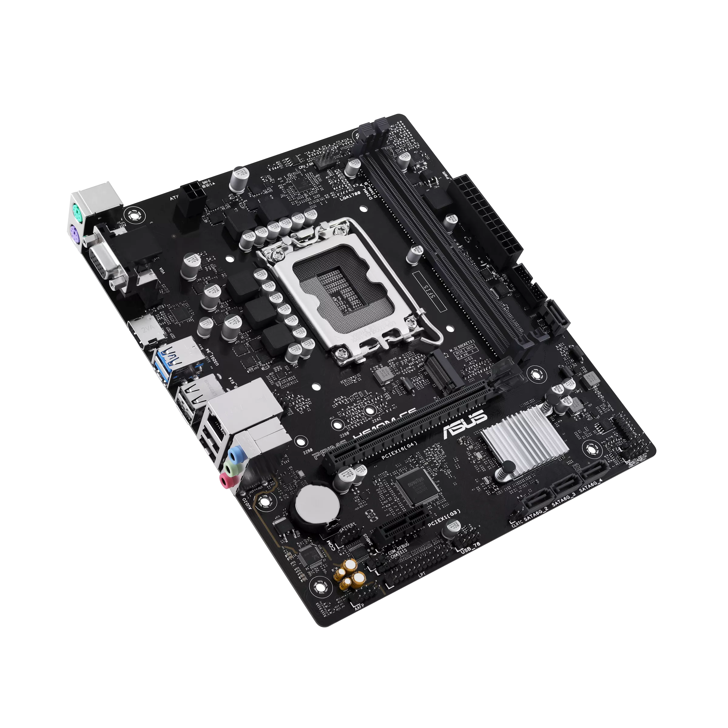 Asus Prime H610M-CS-CSM mATX Motherboard ( Intel Socket LGA1700, Supports Intel Core 14th & 13th Gen Processors, Intel Core 12th Gen, Pentium Gold and Celeron Cpu, 2 xDDR5 RAM Slots, Max 96GB RAM ) - Image 4