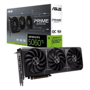 ASUS PRIME GeForce RTX 5060 Ti 16GB GDDR7 OC Edition 16GB GDDR7 128-Bit Gaming Graphics Card With Triple Fans ( PRIME-RTX5060TI-O16G )