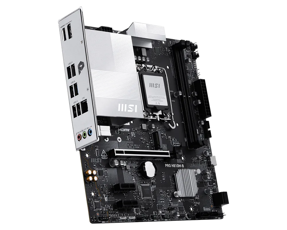MSI PRO H810M-B mATX Motherboard ( Intel Socket LGA 1851, Supports Intel Core Ultra (Series 2) Cpu, 2x DDR5 RAM Slots, Max 128GB RAM Support ) - Image 5