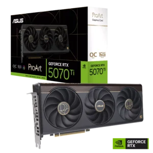 ASUS ProArt GeForce RTX 5070 Ti OC Edition 16GB GDDR7 256-Bit Gaming Graphics Card With Triple Fans ( PROART-RTX5070TI-O16G )