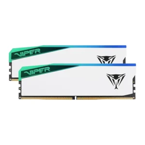 Patriot Viper Elite 5 RGB 32GB (16GBx2) 6000MHz CL30 DDR5 White UDIMM Desktop Gaming Memory Kit ( PVER532G60C30KW )