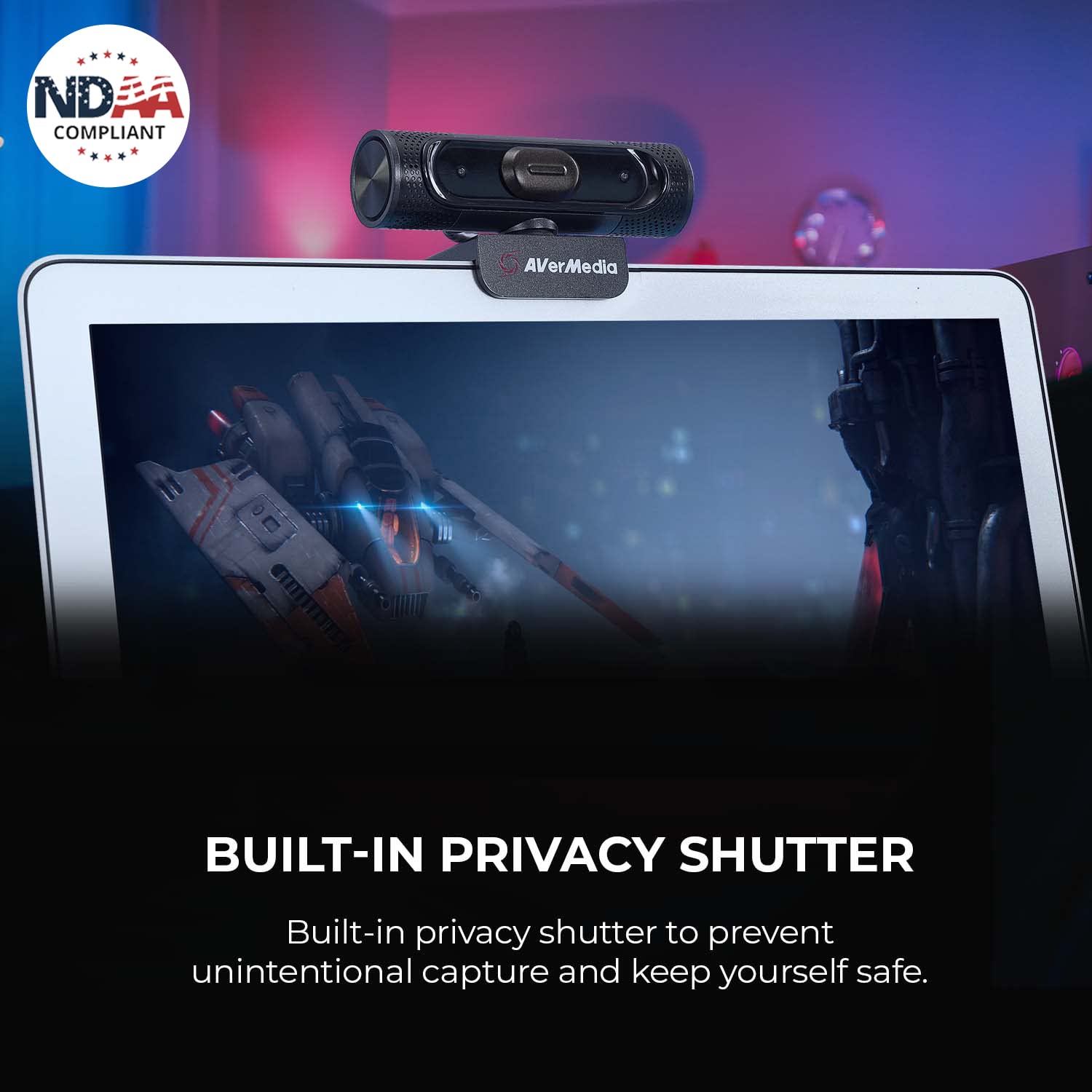AVerMedia PW315 1080p 60FPS Wide Angle Webcam For Perfect for Content Creation, Live Streaming, and Video Conferencing - Image 5