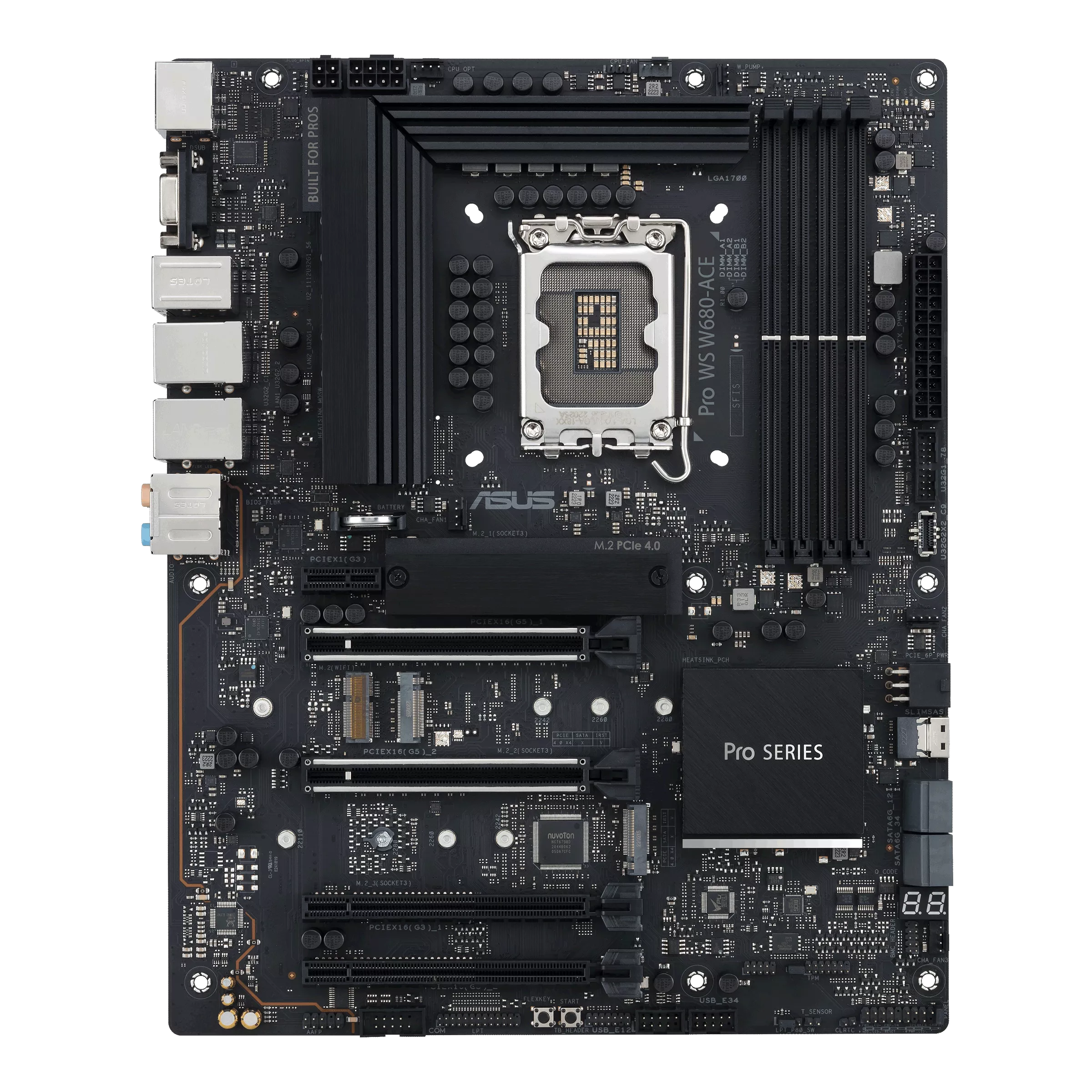 Asus Pro WS W680-ACE ATX Motherboard ( Intel Socket LGA1700, Supports Intel Core 14th & 13th Gen Processors, Intel Core 12th Gen, Pentium Gold and Celeron Cpu, 4 x DDR5 RAM Slots, Max 192GB RAM )