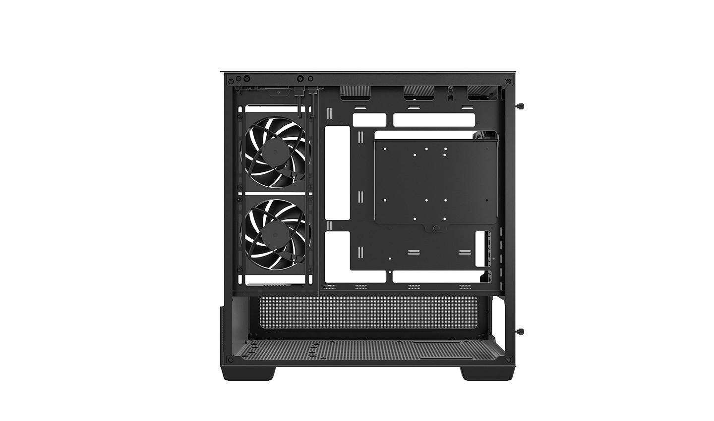 Deepcool CG380 3F Micro-ATX Mid Tower Tempered Glass Side Panel Black PC Case With Pre-Installed PWM ARGB Fans ( R-CG380-BKAGM3-G ) - Image 5