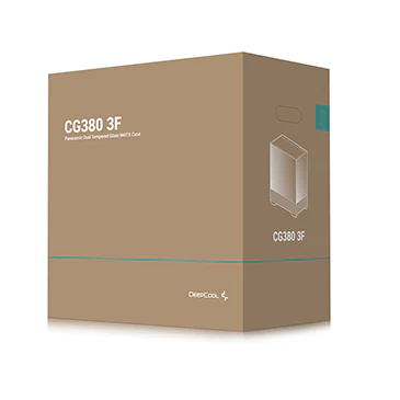 Deepcool CG380 3F Micro-ATX Mid Tower Tempered Glass Side Panel Black PC Case With Pre-Installed PWM ARGB Fans ( R-CG380-BKAGM3-G ) - Image 11
