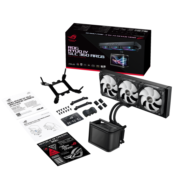 Asus ROG Ryuo IV SLC 360 ARGB 360mm Curved Display CPU Liquid Cooler - Image 12