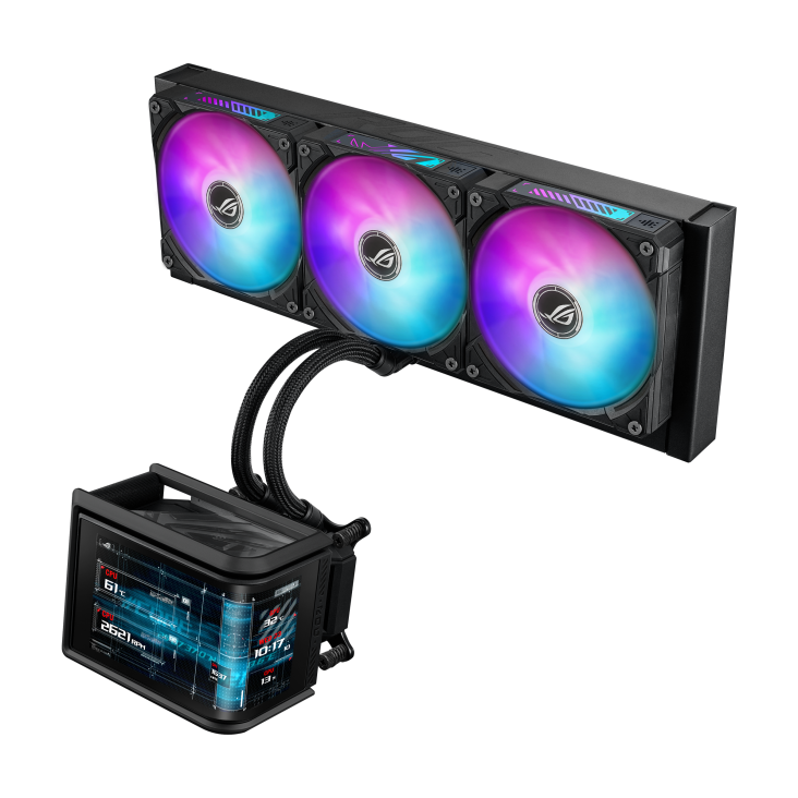 Asus ROG Ryuo IV SLC 360 ARGB 360mm Curved Display CPU Liquid Cooler - Image 4