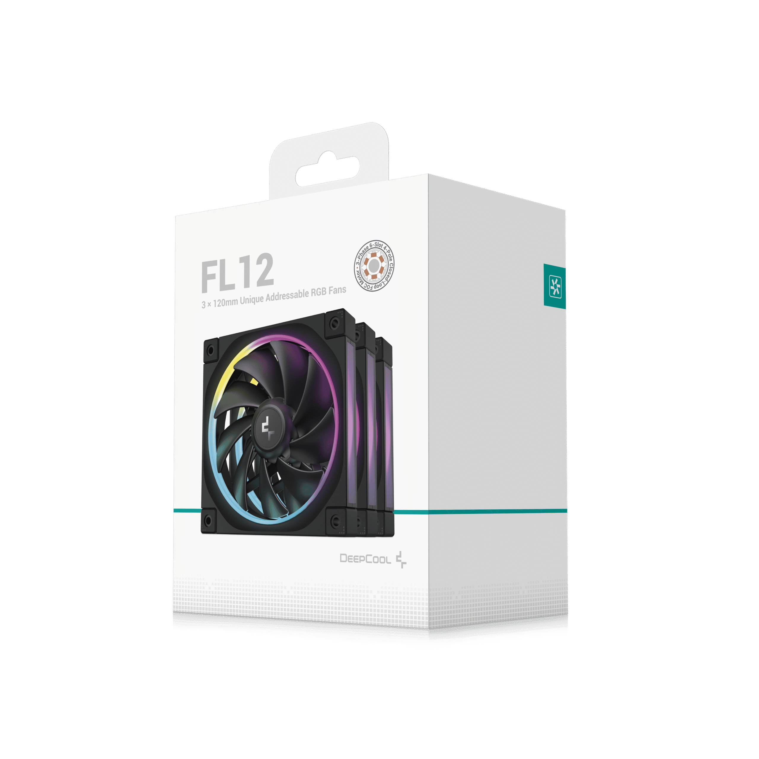 Deepcool FL12 3 IN 1 ARGB Gen2 Unique Light Effect High Performance Low Noise & Outstanding Quality Triple Pack Black Pc Case Fan ( R-FL12-BKAPN3-G ) - Image 7