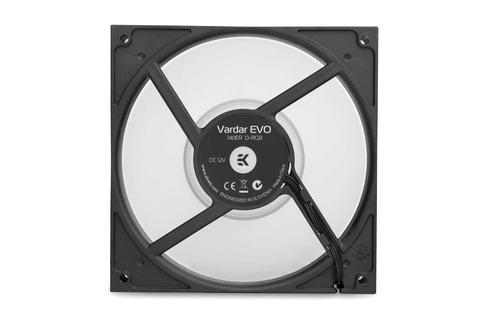 EK-Vardar EVO 140ER D-RGB 140mm 1600 Rpm 84CFM Black Single Pack Pc Case Fan ( 3830046995469 ) - Image 2