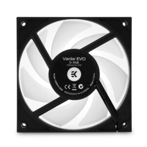 EK-Vardar EVO 120ER D-RGB 2200 Rpm 77 CFM Black Single Pack Pc Case Fan ( 3831109824641 )