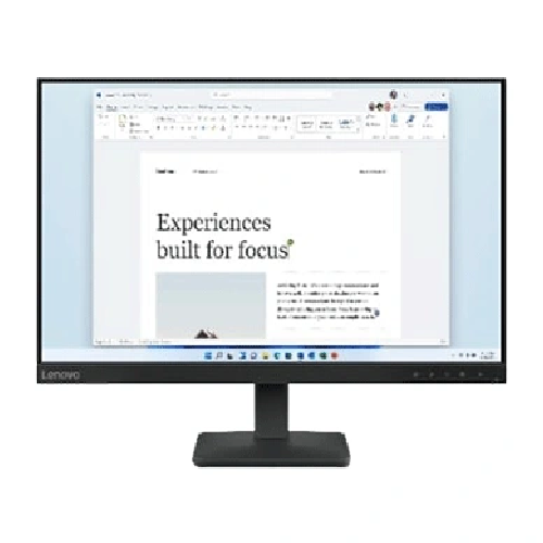Lenovo L24-4e 23.8 Inch Flat IPS FHD 100 Hz 4ms 3-side NearEdgeless Black Monitor ( 68C2KAC1IN )