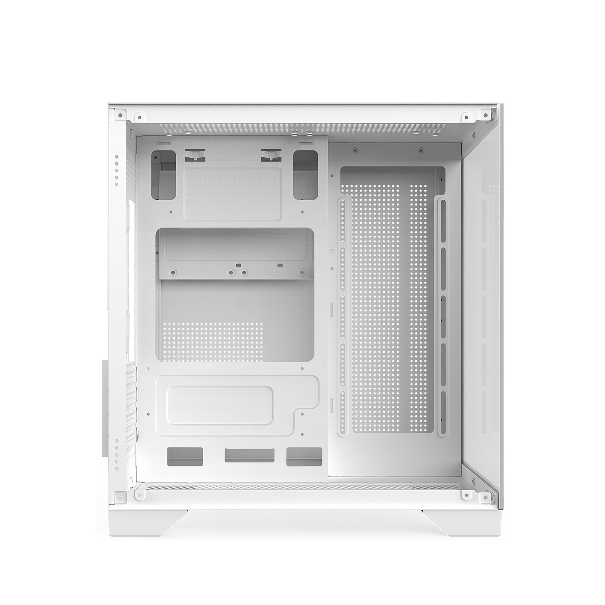 Ant Esports crystal Z2 Micro-ATX Mid-Tower Tempered Glass Side Panel White Cabinet With ARGB Infinity Mirror Fans ( AESP0302 ) - Image 2