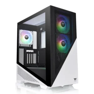 Thermaltake Divider 370 TG Snow ARGB E-ATX Mid Tower 3mm Tempered Glass Side Panel PC Case With Pre-Installed ARGB PWM Fans ( CA-1S4-00M6WN-00 )
