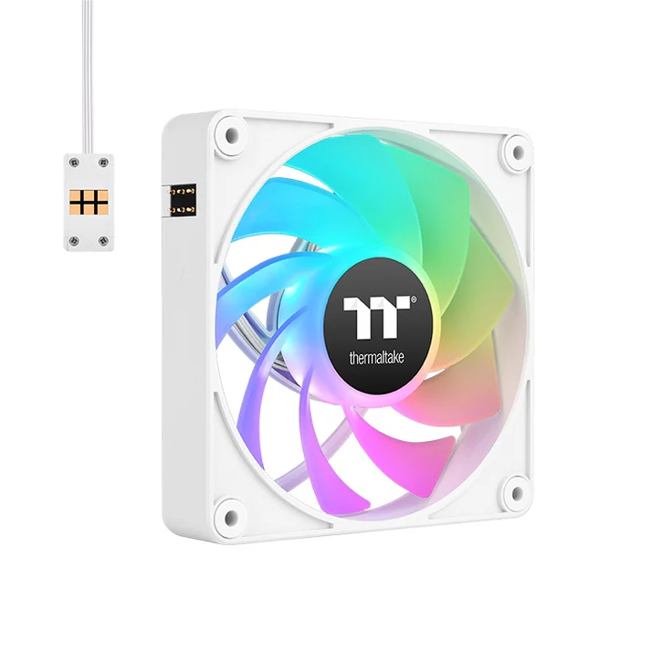Thermaltake CT120 EX Reverse ARGB Sync 120mm White Triple Pack PC Cooling Fan ( CL-F194-PL12SW-A ) - Image 7