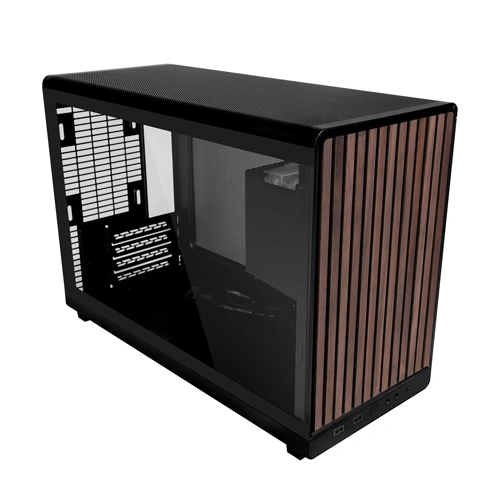 Lian Li A3-mATX Wood Black Mini Tower Tempered Glass Side Panel Pc Cabinet ( G99-A3X-WDG-IN ) - Image 3