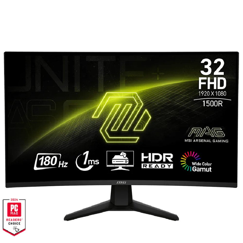 MSI MAG 32C6 31.5 -Inch Curve 1500R FHD VA Panel 180Hz 1ms (MPRT ...