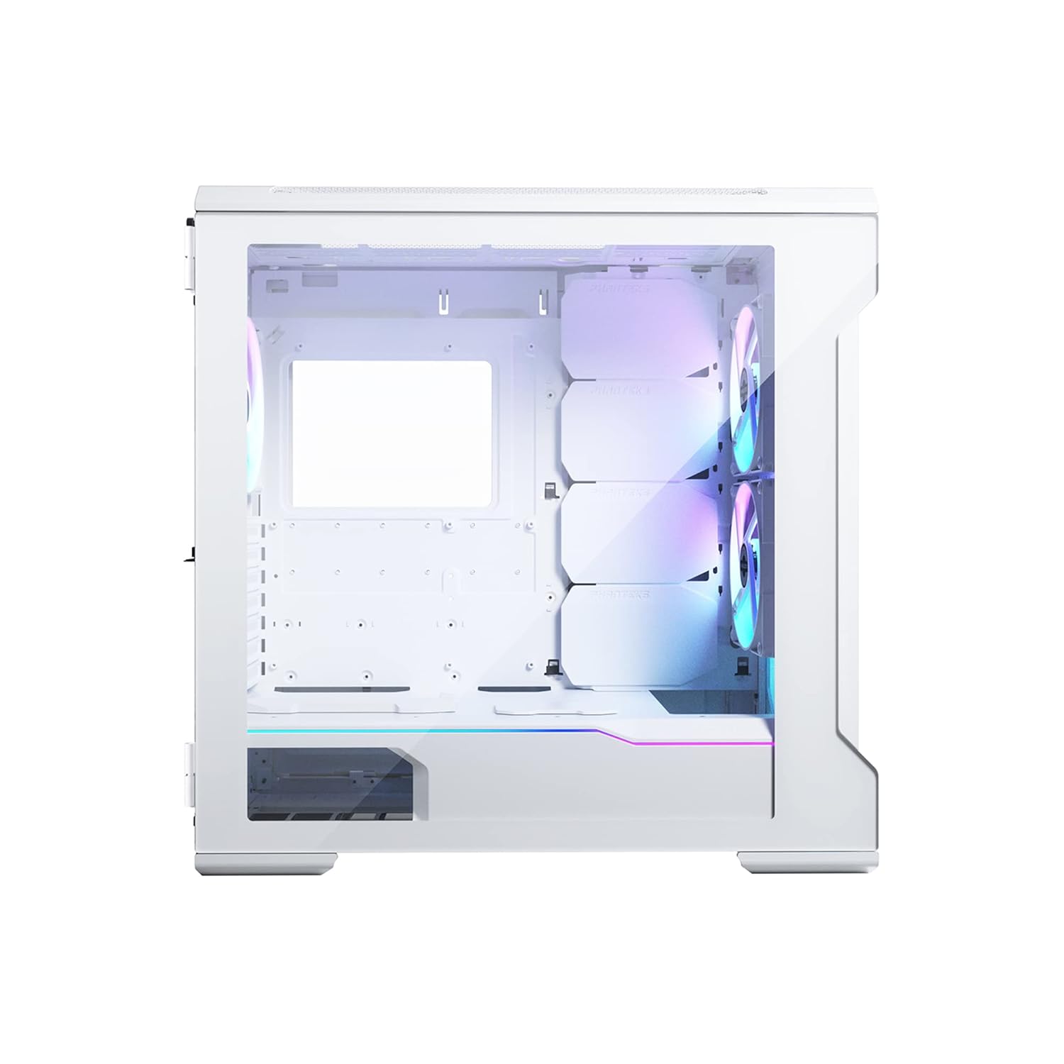 Phanteks Enthoo Evolv X Matte White E-ATX Mid Tower Tempered Glass Side Panel Black PC Case With Pre-installed Case Fans ( PH-ES518XTG-DMW01 ) - Image 3